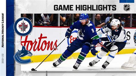 Jets Canucks 12 10 21 NHL Highlights YouTube