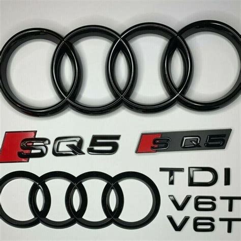 Audi Sq5 Black Emblem Kit Etsy