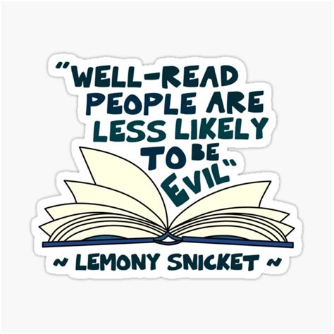 A Series Of Unfortunate Events Lemony Snicket Sticker For Sale By