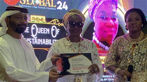 Olori Aderonkes She Global Awards Received By Dr Omolola On Accra