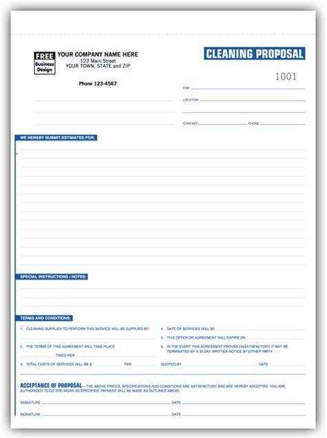 Cleaning Service Forms Templates