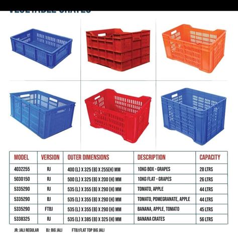 Blue Rectangular Plastic Vegetable Crate At Rs 255 In Ulhasnagar ID