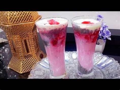 Instant Falooda Recipe How To Make Falooda Strawberry Falooda