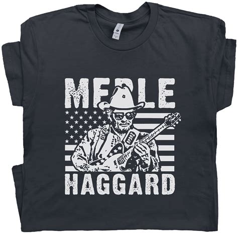 Merle Haggard T Shirt Vintage Country Music Shirts Outlaw Country