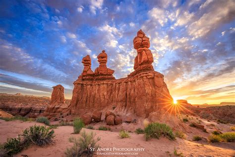 The Three Sisters at Sunrise | Goblin Valley, Utah | Nathan St. Andre Photography