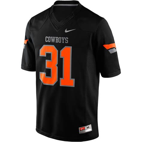 Nike Oklahoma State Cowboys Black No 31 Limited Football Jersey