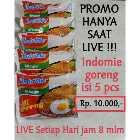 Jual INDOMIE GORENG ISI 5 Pcs Shopee Indonesia