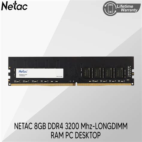 Jual Netac Basic Longdimm Gb Ddr Mhz Ram Pc Desktop Shopee