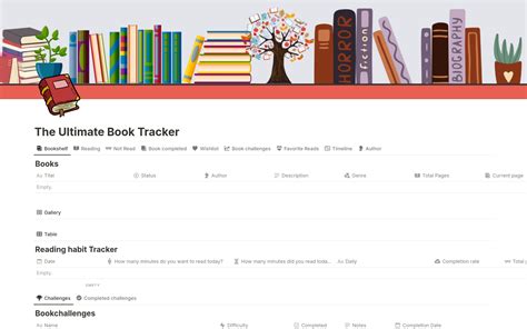 The Ultimate Book Tracker Template By Notionshark Notion Marketplace