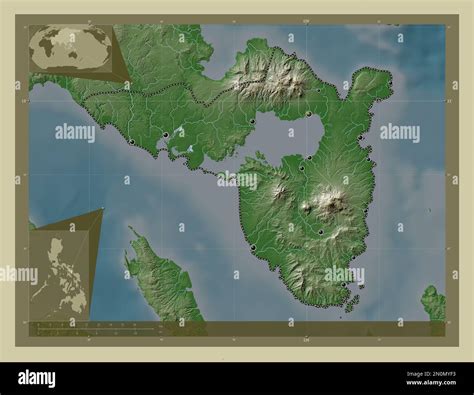 Sorsogon Province Of Philippines Elevation Map Colored In Wiki Style