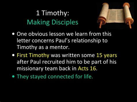 Ppt 1 Timothy Overview Powerpoint Presentation Free Download Id