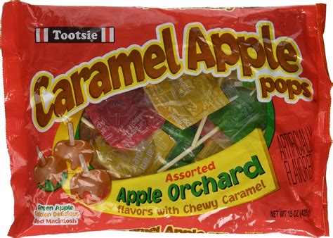 Tootsie Caramel Apple Pops Assorted Apple Orchard