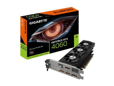 Gigabyte Geforce Rtx 4060 Oc Low Profile 8g Graphics Card 3x Windforce Fans 8gb 128 Bit Gddr6