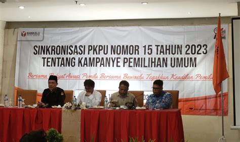 Bawaslu Kota Kediri Gelar Sinkronisasi PKPU Nomor 15 Tahun 2023 Tentang