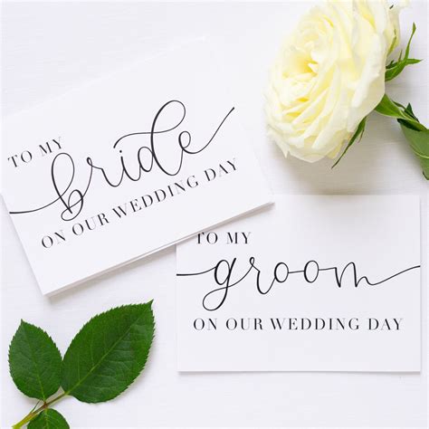 Customizable Wedding Day Cards And Card Sets Envelopes Etsy