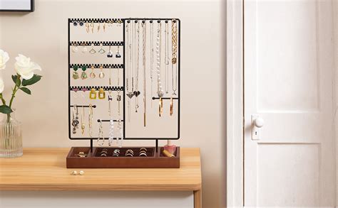 Procase Jewellery Organiser Stand Earring Holder Holes Stud