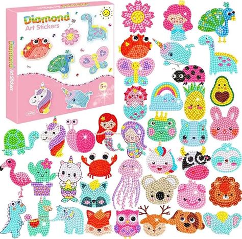 CHYEEH Diamond Painting Kit Enfant 40 Pièces DIY Peinture Diamant