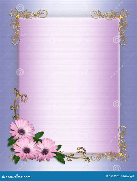 Purple Flower Border Design