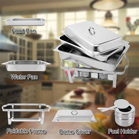 Buy Rovsun Qt Pack Full Size Stainless Steel Chafing Dishes Buffet