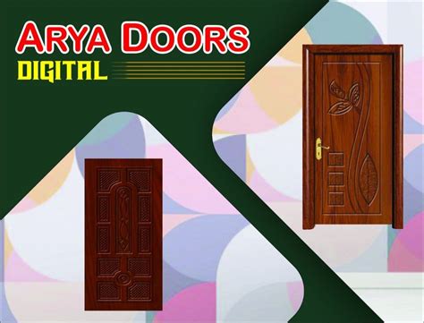 Interior 30mm Teak Wood Carved Membrane Door For Home 8x4 At Rs 95 Sq