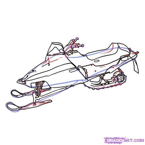 Snowmobile Drawing At Explore Collection Of