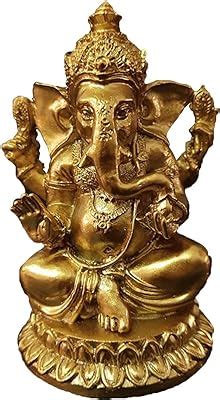 Amazon Ebros Hindu Elephant God Ritual Dancing Ganesha Golden