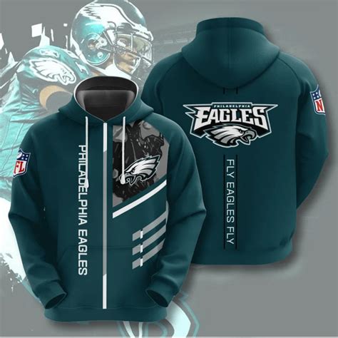 Philadelphia Eagles Hoodies 3 lines graphic gift for fans -Jack sport shop