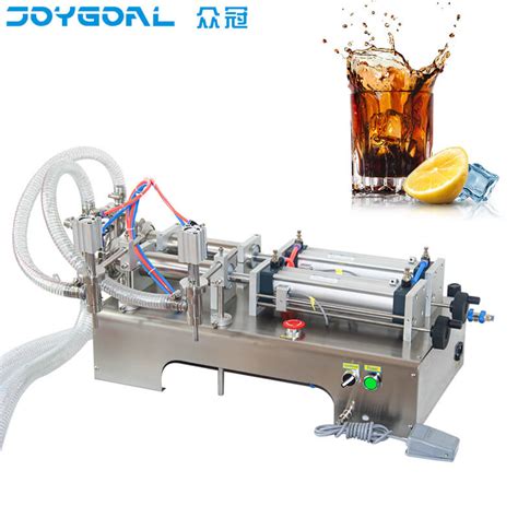 Semi Automatic Double Head Water Bottle Filling Machine Liquid Ml