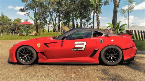 Forza Horizon 5 Ferrari 599xx 2010 Car Show Speed Jump Crash Test Drive Youtube