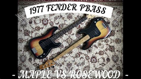 1977 Fender Precision Bass Rosewood Vs Maple Andys Vintage Guitars