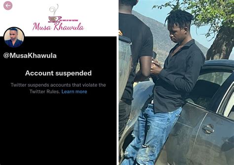 Musa Khawula S Twitter Suspended After Lulo Cafe Nudes Leak