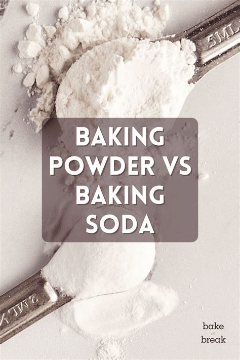 Baking Powder Vs Baking Soda