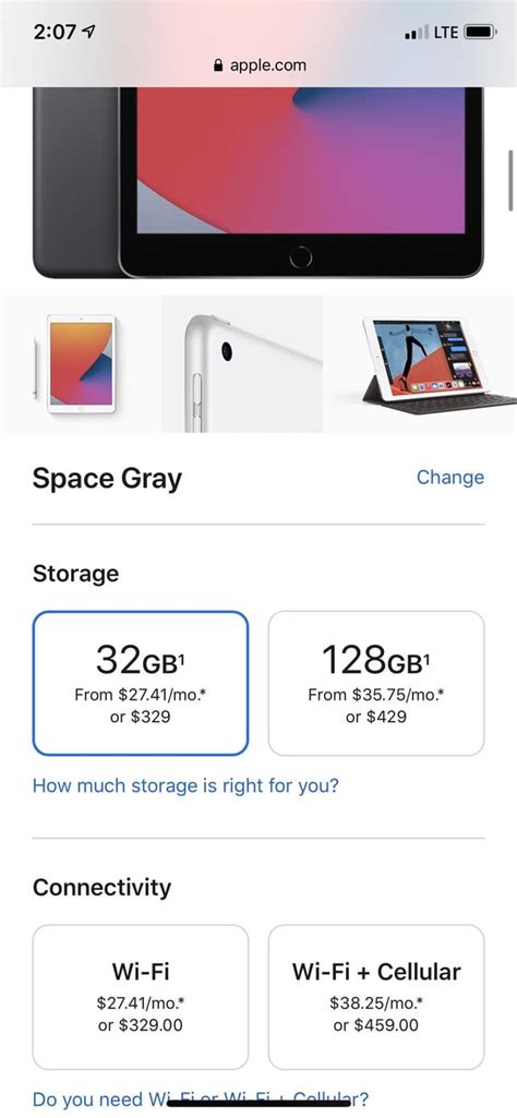 Why does the base iPad still come with 32Gb of storage? It’s clearly not enough in 2020 and ...