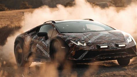 Lamborghini Huracan Sterrato Teased As All Terrain Supercar