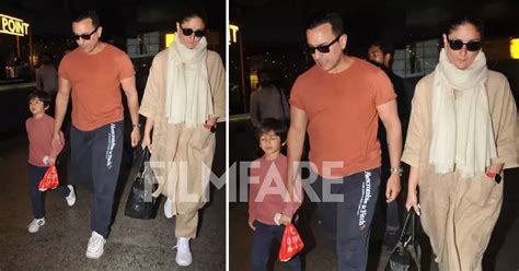 Kareena Kapoor And Saif Ali Khan Return From South Africa With Taimur