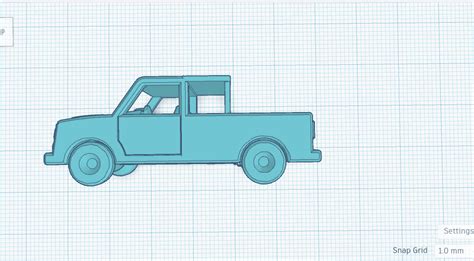 Print In Place Pick Up Truck Crew Cab Version By Printer123 Download Free Stl Model