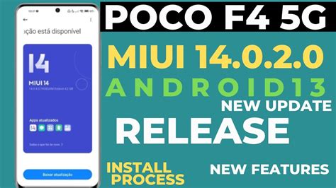 Poco F4 5G Miui 14 0 2 0 Android 13 New Update Release New Features