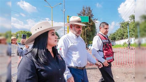 Nacho Campos Y Alfredo Ram Rez Bedolla Supervisan Obra En Avenida San