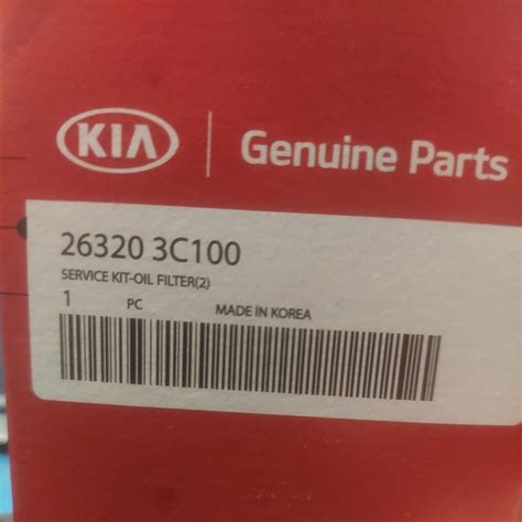 Kia C Cross Reference Oil Filters Oilfilter