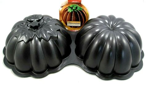 Wilton Nom365687 Dimensions Pumpkin Cake Pan 2 Cavity For Sale Online