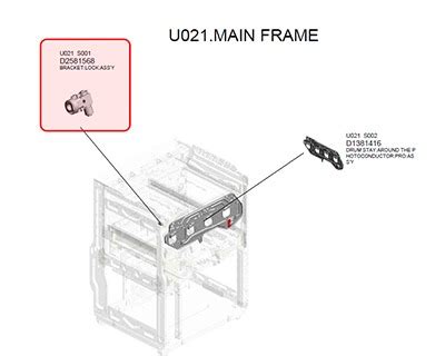 Ricoh D2581568 Bracket Lock Ass Y Originale OFBA Srl