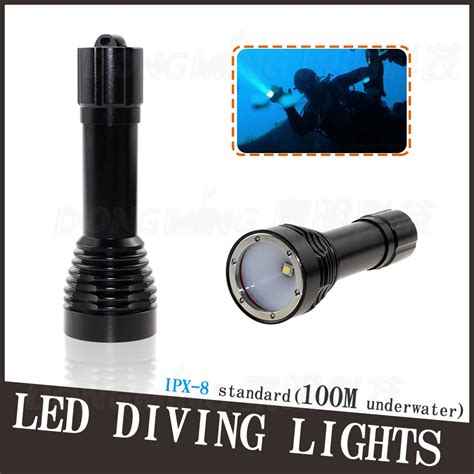 Cree Xml T6 Scuba Underwater Diving Flashlight Waterproof Aluminium Led