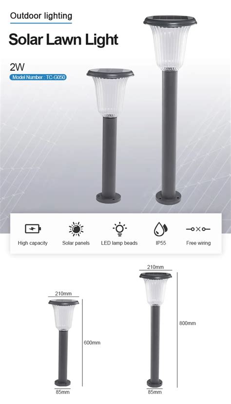 새로운 디자인 2w Led 터치 스위치 방수 알루미늄 태양 전원 볼라드 빛 정원 Buy Bollard 빛 정원 태양 전원