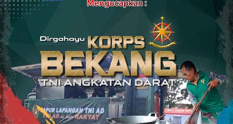 Keluarga Besar Korem Bhaskara Jaya Mengucapkan Dirgahayu Korps