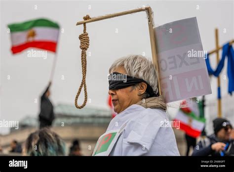 London Uk 11th Feb 2023 A Protest Under The Slogan “women Life