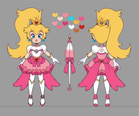 Costume Design Princess Peach Magical Girl By Lookdem On Newgrounds