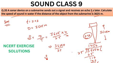 A Sonar Device On A Submarine Sends Out A Signal And Receives An Echo 5