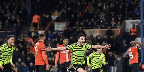 Declan Rice Earns Dramatic Last Gasp Win For Arsenal At Luton