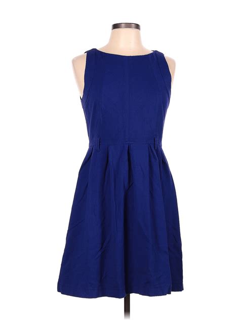 Theory Solid Sapphire Blue Casual Dress Size 12 83 Off Thredup