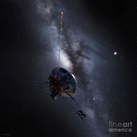 Pioneer 10 Space Probe Leaving Solar System Photograph By Detlev Van